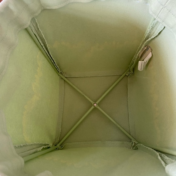 Pottery barn kids small green canvas bin - Picture 6 of 7